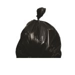 Can Liner, Low Density, 33x39, 0.6 Mil, Roll, Black, Fits 33 Gallon